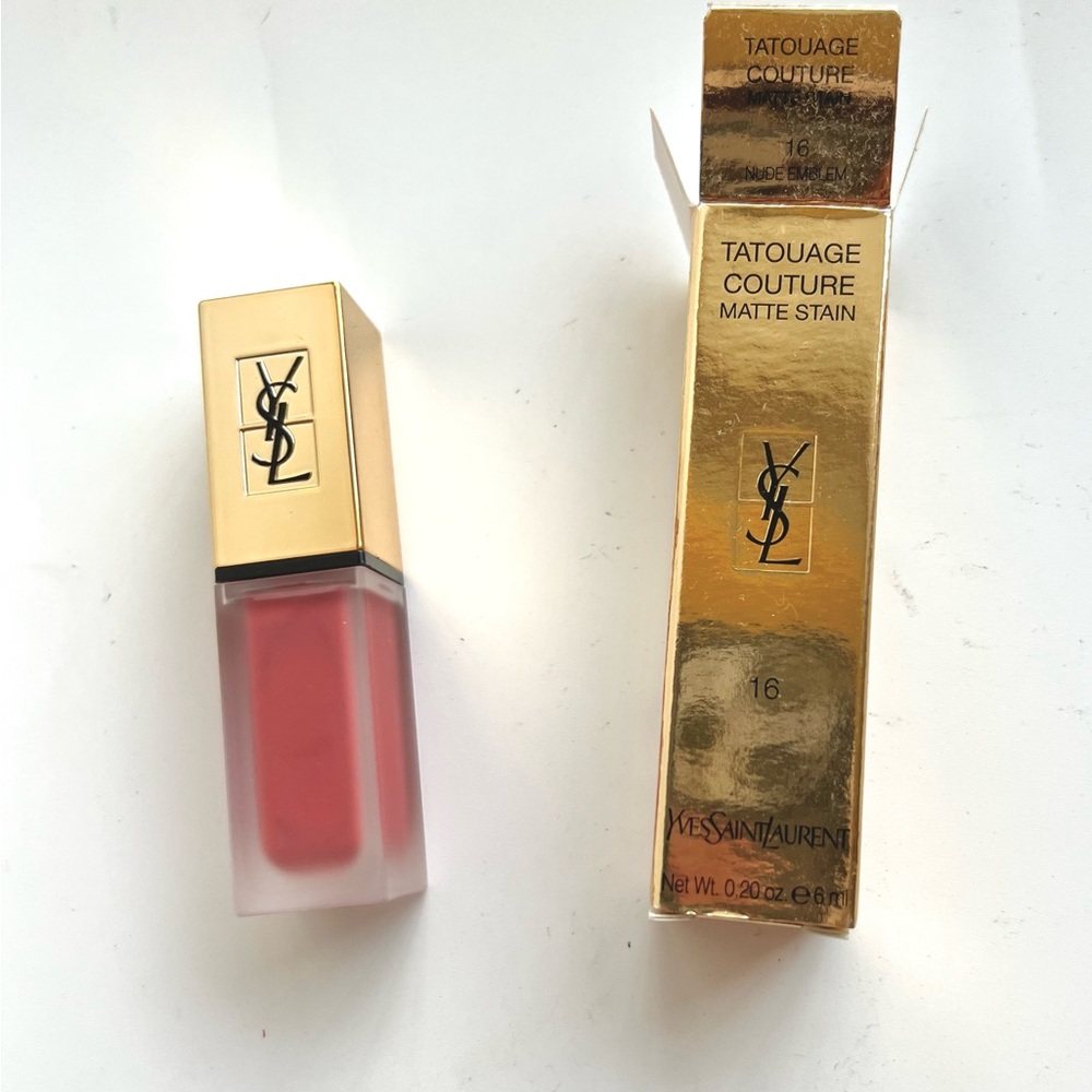 Yves Saint Laurent YSL Tatouage Couture ~ 16 Nude Emblem ~ Brand New In Box